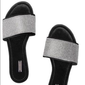 Victoria Secret rhinestone slippers NEW